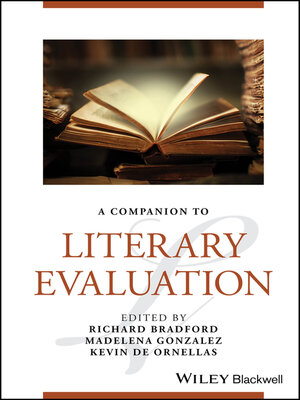 cover image of A Companion to Literary Evaluation